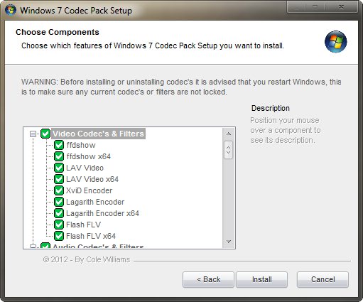Windows 7 Codec Pack 4.1.1